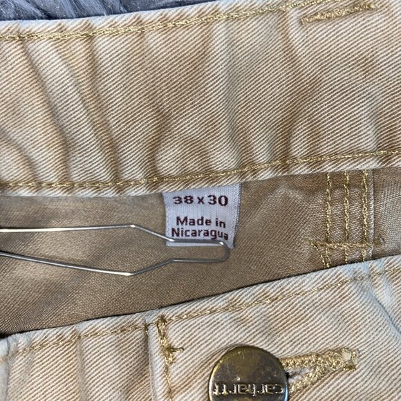 Carhartt Relaxed Straight Twill Dungaree Bundle 2 Work Pants Men 38X30 Utility - Picture 12 of 16